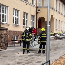 Požární evakuace na 2. stupni
