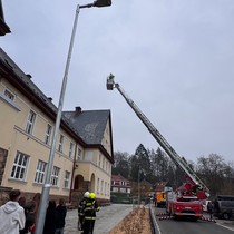 Požární evakuace na 2. stupni