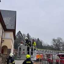 Požární evakuace na 2. stupni
