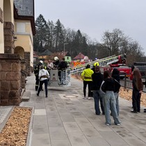 Požární evakuace na 2. stupni