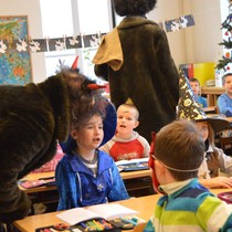 Mikulášská nadílka na 1. stupni ZŠ KK Hostinné 5. 12. 2016