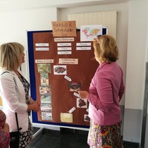 Hostinné na návštěvě ve škole partnerského města Bensheim v Německu