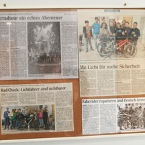 Hostinné na návštěvě ve škole partnerského města Bensheim v Německu