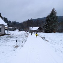 Zimní výprava 2.A hlubokými lesy 