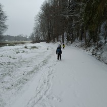 Zimní výprava 2.A hlubokými lesy 