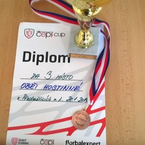 Čeps cup 3. místo na kraji