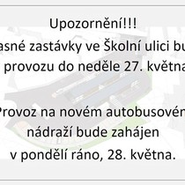 Autobusový terminál v Hostinném