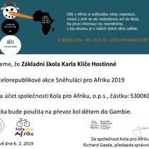 Sněhuláci pro Afriku 2019